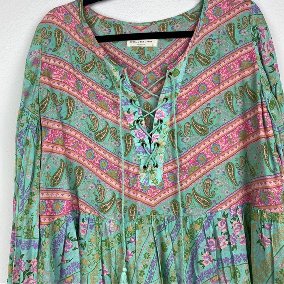 Spell & The Gypsy Collective City Lights Blouse L - Picture 5 of 11